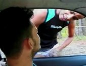 Blowing Cock Thru Car Window