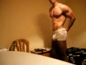 Sexy Muscle hunk shows off