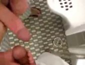 It's hard to be a horny man in a public toilet.  Whenever horny men get together and whip out their dicks, a circle jerk appears. 