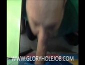 SUCKING THICK COCK AT GLORYHOLE