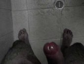 Hairy Cock in Shower