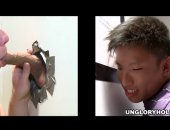 asian jock gets head from a dude