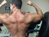 ripped hunk shoots an amazing load