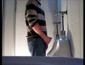 Toilet Pissing and Blowjob