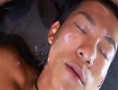 asian lovers anal stuffing and facial