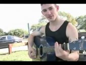 Str8t park panhandler plays guitar for cash