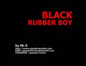 Black Rubber Catsuit