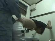 An Asian man is force fucked bareback in the public bathroom.  Never drop your pants to low.