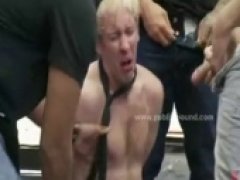 Blonde Twink Passed Around Fetish Gangbang