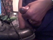 Amateur Jerking On Shoe