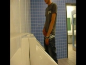 Amateur Piss In College Bathroom